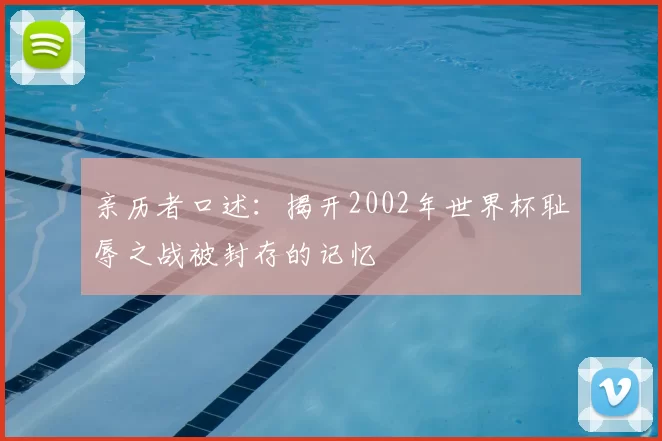 亲历者口述：揭开2002年世界杯耻辱之战被封存的记忆